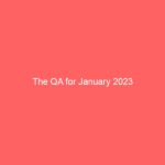 The QA for January 2023